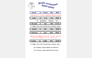 Concours Boule Mousseuse Saison 2013.14