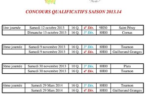 Concours qualificatifs 2013.14