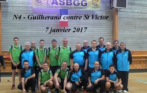 Résultat N4 Guilherand-Granges contre Saint Victor du 7 janvier 2017