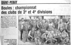 1997 Championnat des AS 3.4 Div. St Péray contre Cornas