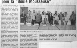 1998.99 Très bons résultats pour la Boule Mousseuse.