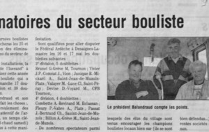 1998 Eliminatoires Secteur Doubles à Sècheras
