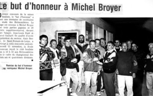 1998.99 Le but d'honneur à Michel Broyer