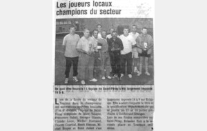 1998.99 Les joueurs locaux champions du Secteur