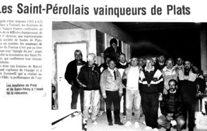 1998.99 Les Saint-Pérollais vainqueurs de Plats