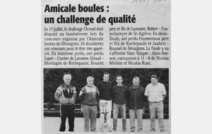 1999.00 32 Doubles  à Désaignes M. Valayer et A. Besson