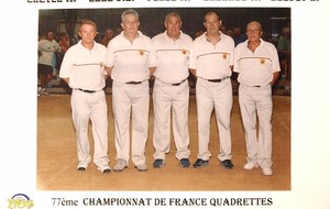 2002.03 CH. de FR. 4ème Division à Grenoble Michel Broyer, Jean-Claude Bard, Manu Ferez, Michel Darnaud et Robert Bouvet