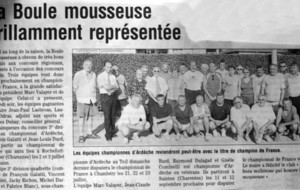 2004.05 La Boule Mousseuse brillamment représentée