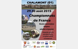 Championnat de France Simple à Chalamont (01)